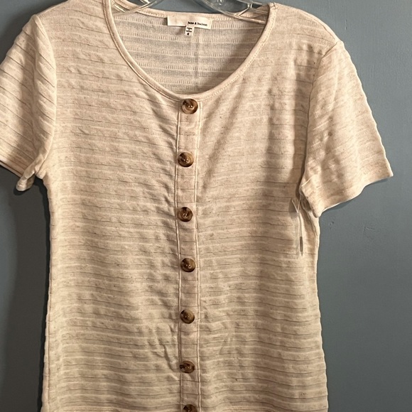 SELLING JUNE & HUDSON TOP SIZE S COLOR CREAM BNWT - Picture 6 of 11